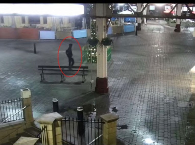 CCTV of Windsor Town Centre in the early hours