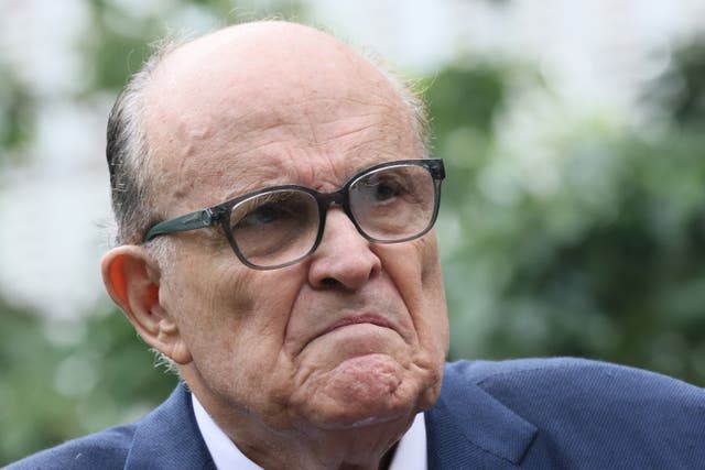 <p>Rudy Giuliani demanded a 10 per cent stake in PayPal in return for becoming a political fixer, according to a new Elon Musk biography </p>