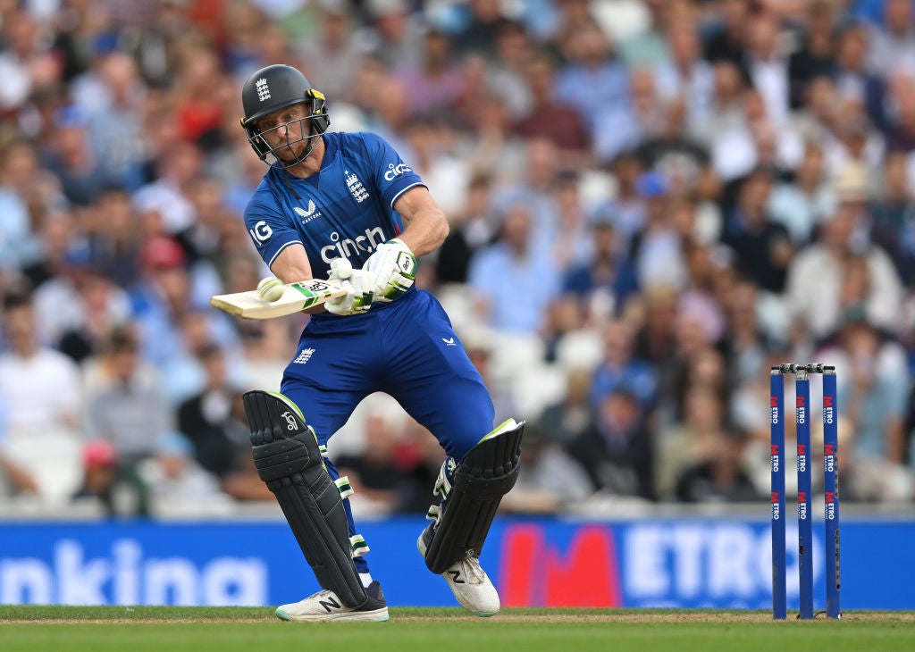 Joss Buttler pulled out the scoop shot on a couple of occasions