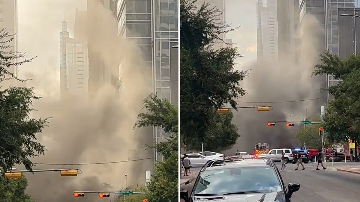 Huge smoke clouds surround Texas high-rise after restaurant fire