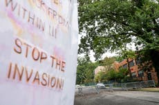 Loudspeaker message outside NYC migrant shelter warns new arrivals they are 'not safe here'