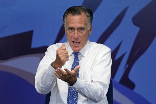 <p>Republican senator Mitt Romney of Utah will not seek re-election in 2024 to the delight of his longtime foe Donald Trump</p>