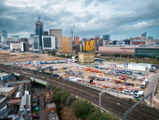 A HS2 site at Birmingham