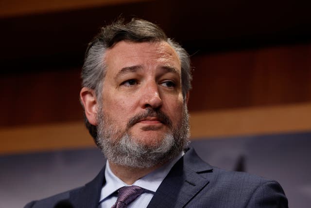 <p>Sen. Ted Cruz (R-TX) speaks at a news conference on the Supreme Court at the U.S. Capitol Building on July 19, 2023 in Washington, DC</p>