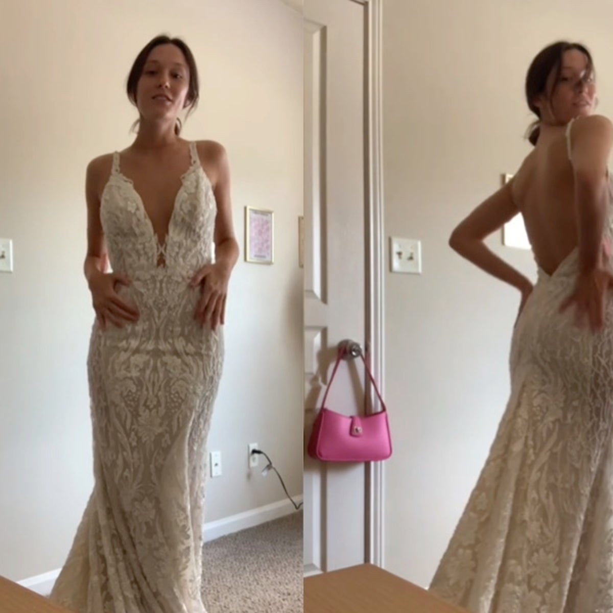 Woman finds $6,000 designer wedding dress at Goodwill for just $25: 'Fits me like a glove' | The Independent Woman finds $6,000 designer wedding dress at Goodwill for just $25: 'Fits me like a glove' | The Independent