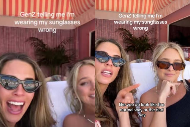 <p>Gen Z makes fun of millennials for the way they wear sunglasses</p>