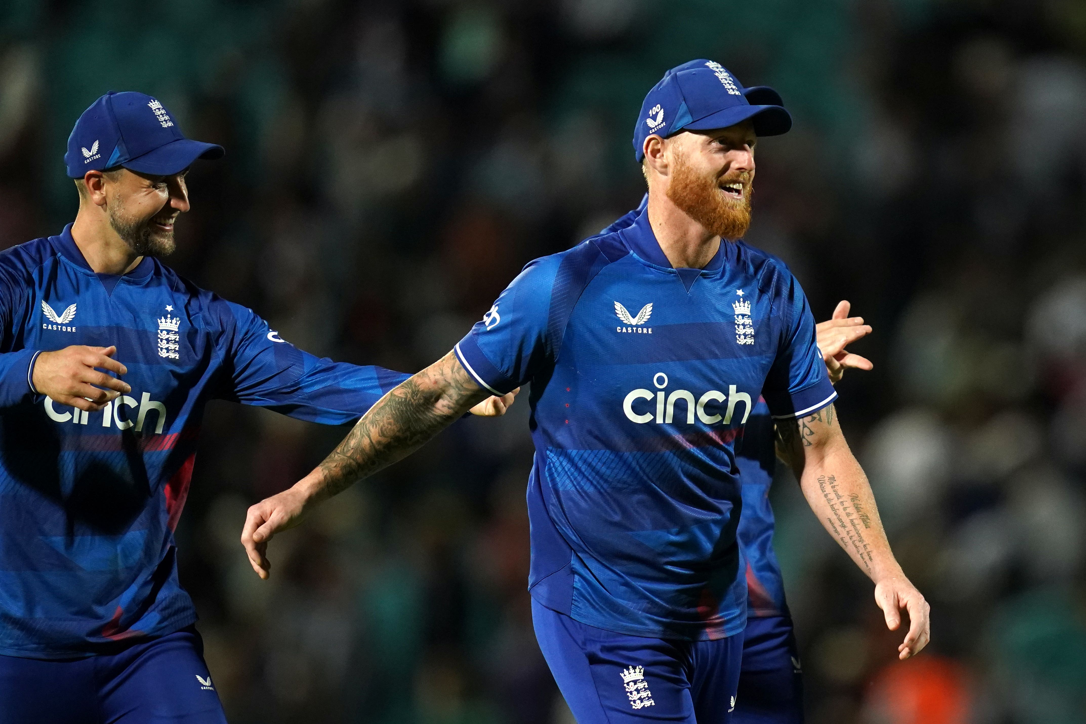 Ben Stokes celebrates England’s victory over New Zealand