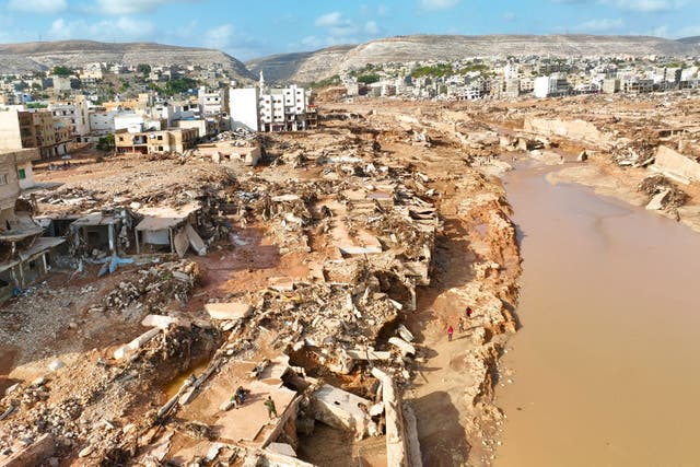 The city of Derna in Libya (Jamal Alkomaty/AP)