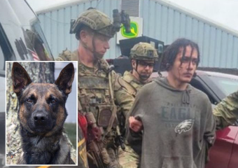 Danelo Cavalcante was ultimately captured by police K-9 Yoda, as he bit into his the top of head