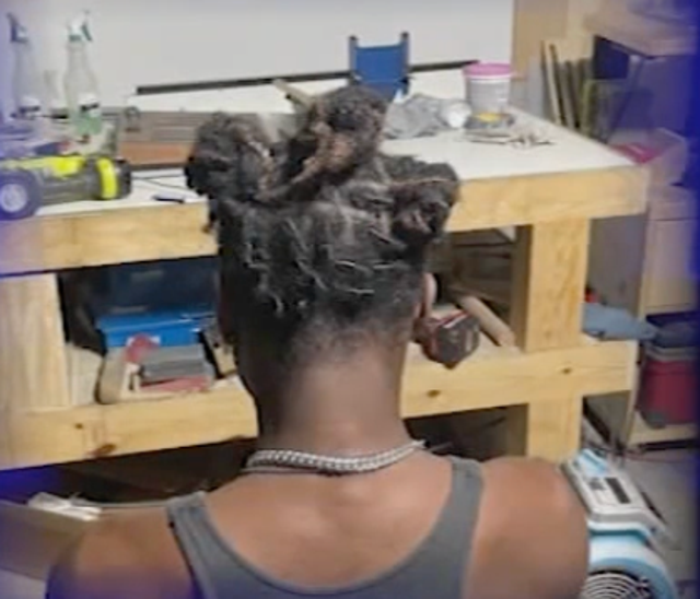 <p>Darryl George, a 17-year-old high school student in Texas, has been suspended for wearing a loc hairstyle, his mother says</p>