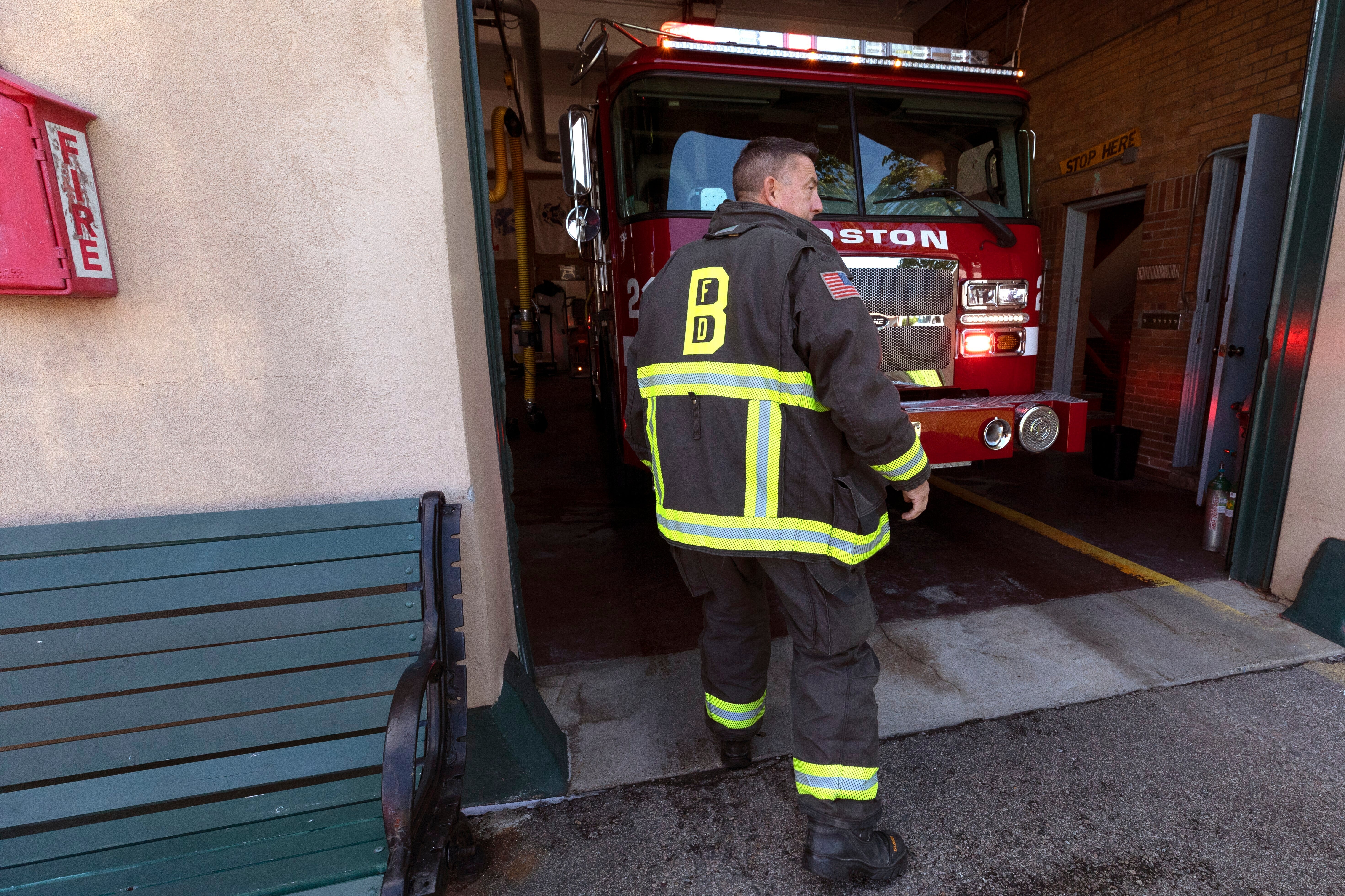 Firefighters Contaminated Gear