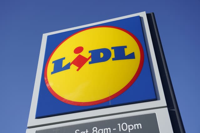 Lidl said sales jumped 18.8% to ?9.3 billion over the year (PA)
