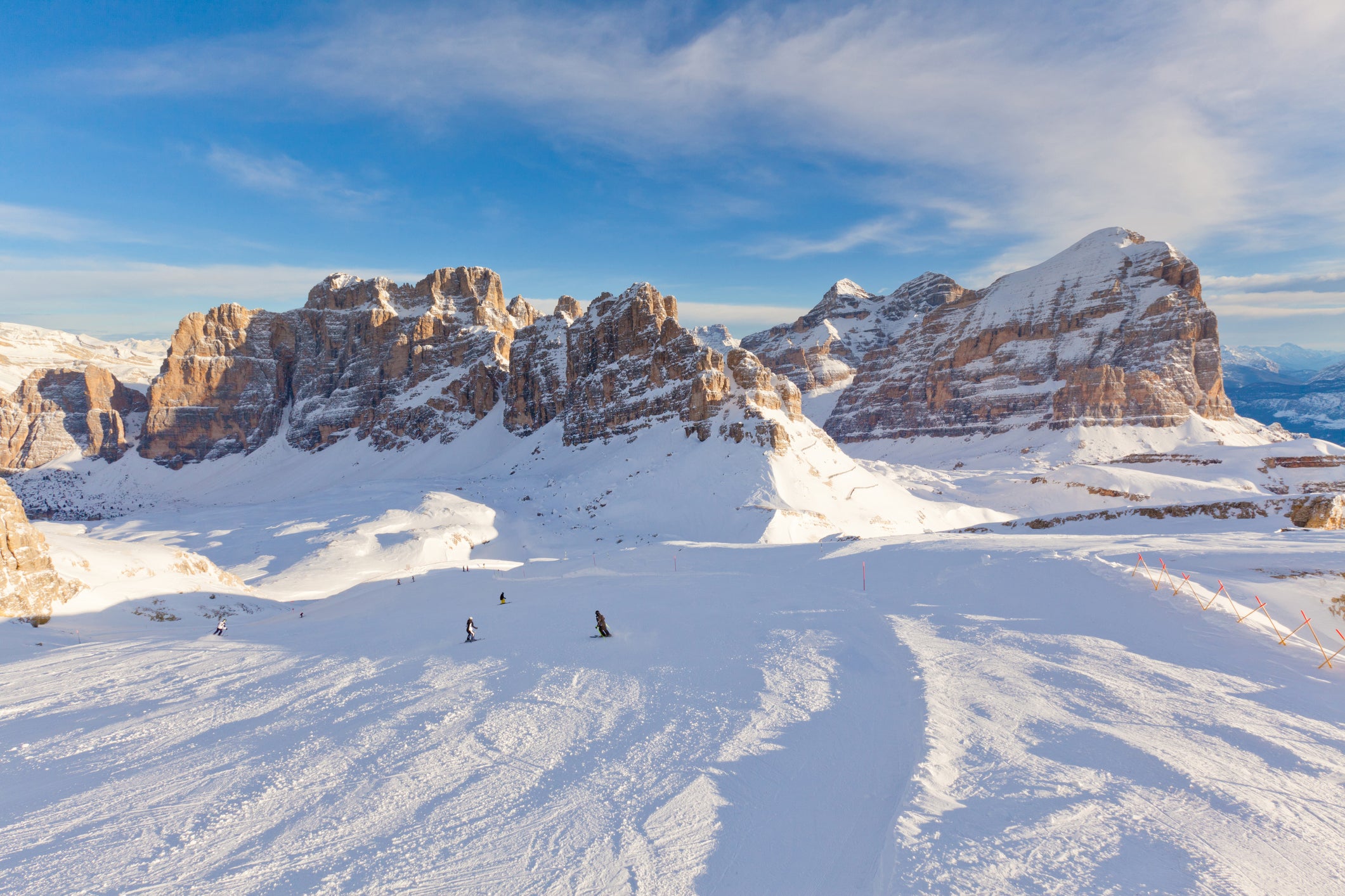 Cortina d’Ampezzo, part of the Dolomiti Superski in Italy