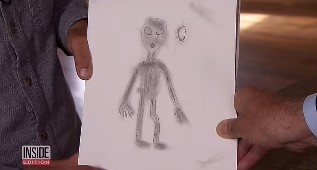 The Kenmore family released this drawing in 2023 of the ‘alien’