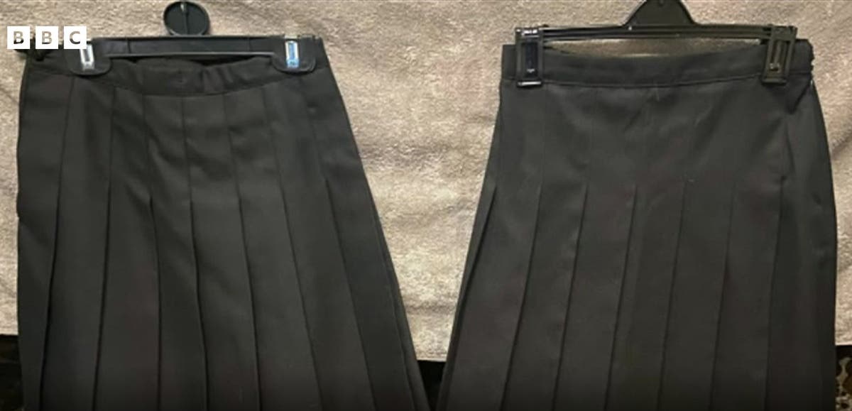 Schoolgirl placed in isolation for wearing Asda skirt 