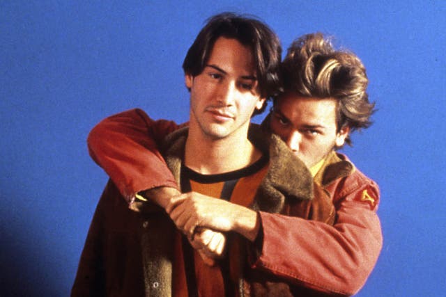 <p>Connoisseurs of roads: Keanu Reeves and River Phoenix of ‘My Own Private Idaho’</p>
