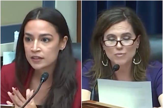 <p>Alexandria Ocasio-Cortez slammed Nancy Mace for ‘listing the special interests involved in this hearing'</p>