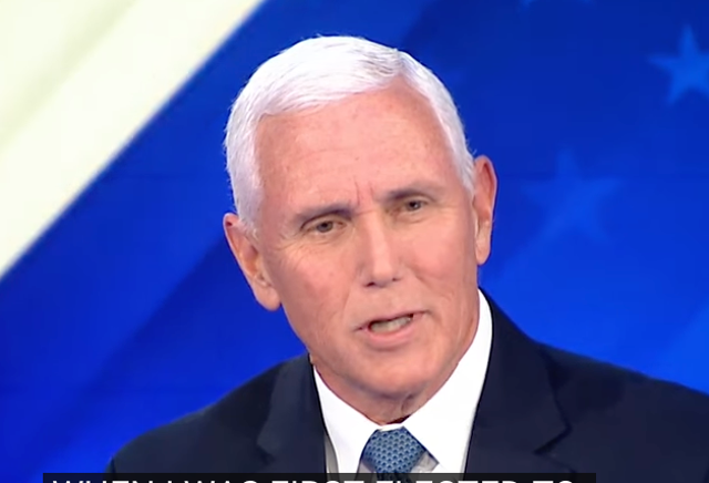 <p>Mike Pence dodged a question about whether he would eat dinner alone with a female vice president during a NewsNation town hall</p>
