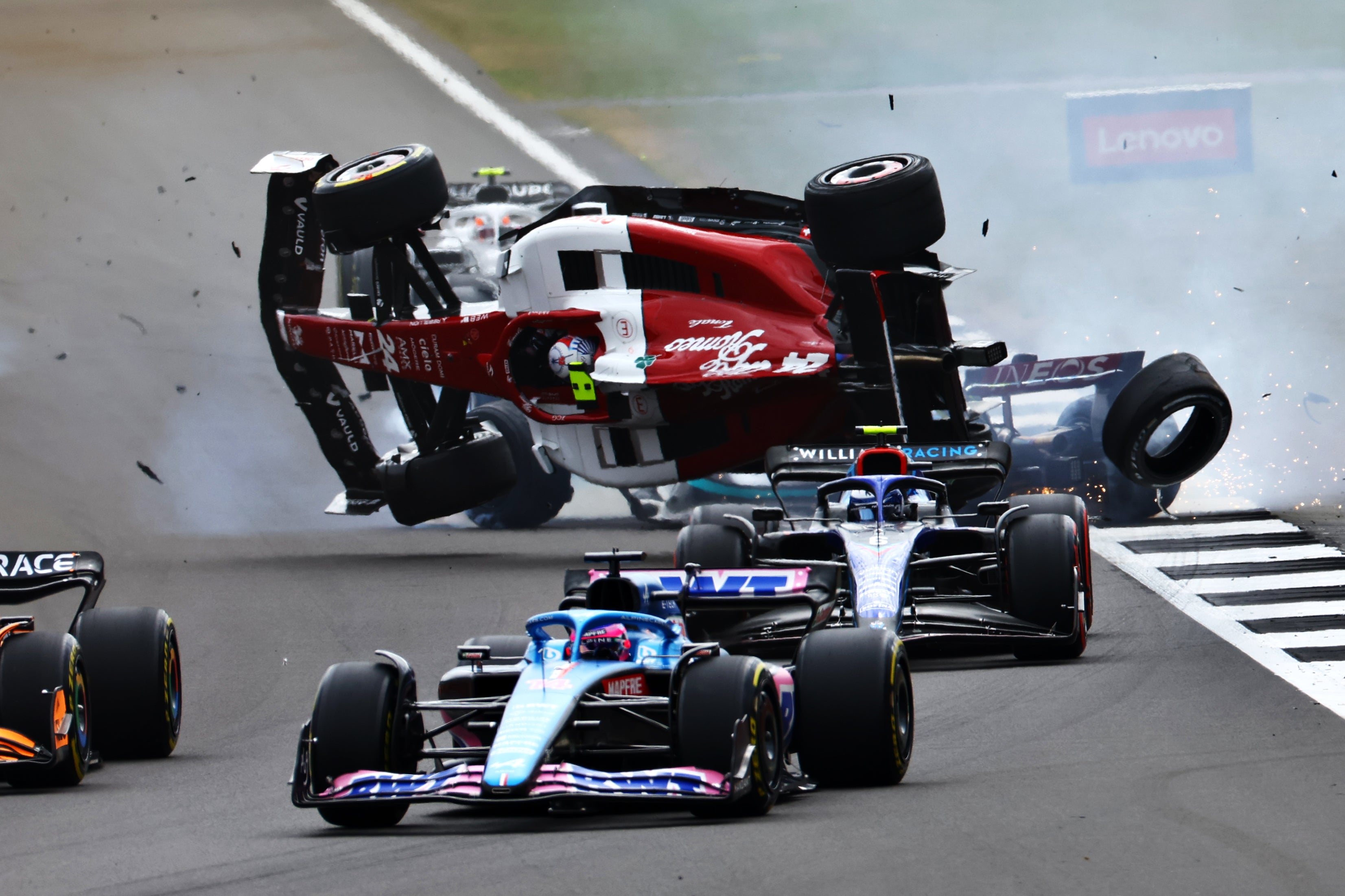 Zhou’s crash at Silverstone was a scary sight