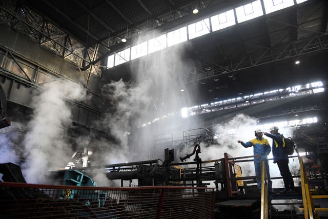 The Port Talbot plant in south Wales is owned by Indian conglomerate Tata (Toby Melville/PA)