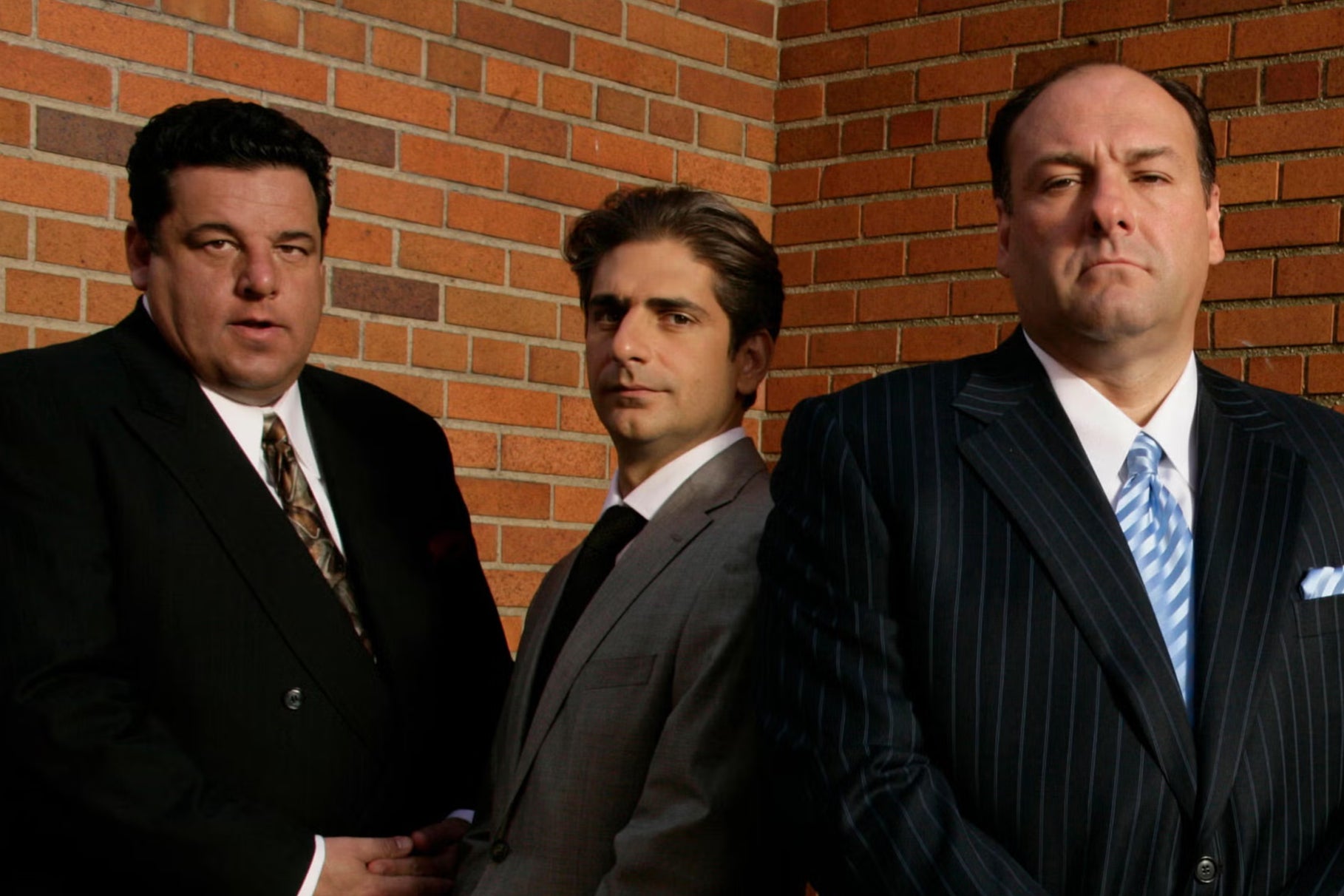 ‘It’s about the emptiness of the American Dream’: Steve Schirripa, Michael Imperioli and James Gandolfini in ‘The Sopranos'