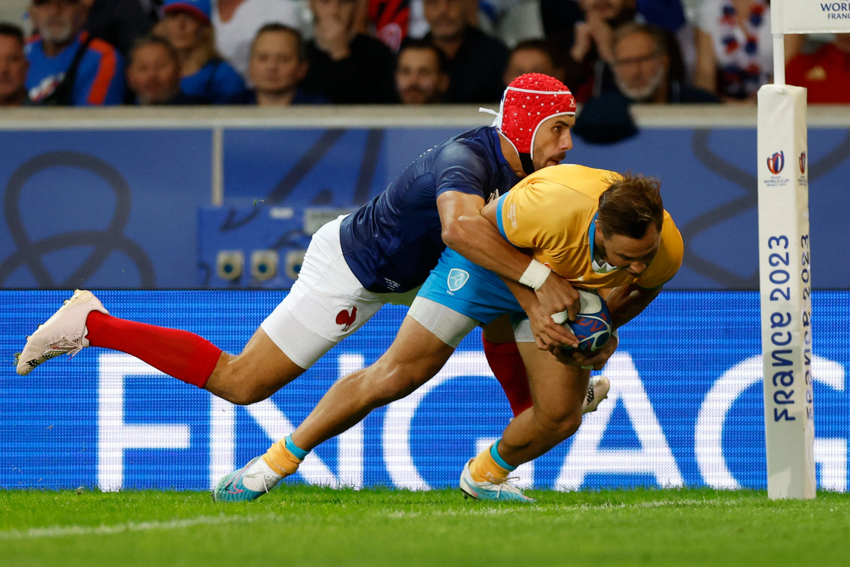 Nicolas Freitas’s early try gave France a huge scare