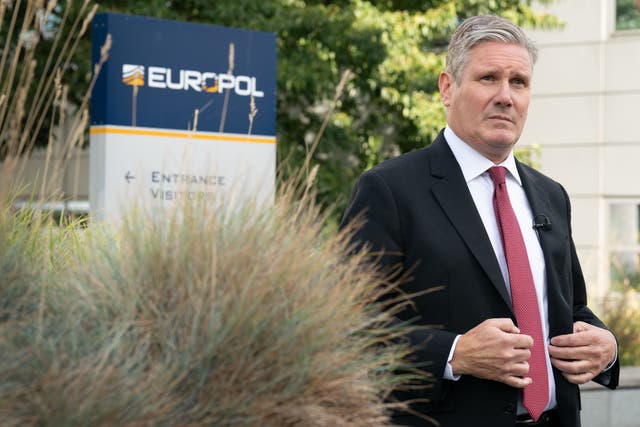 Labour leader Sir Keir Starmer used a visit to The Hague to set out his immigration stance (Stefan Rousseau/PA)