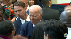 Hot mic captures relentless Hunter Biden questions from reporters as US president meets voters