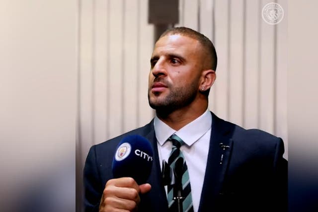 <p>Manchester City’s Kyle Walker channels his inner-Leonardo DiCaprio in funny video as contract extension announced</p>