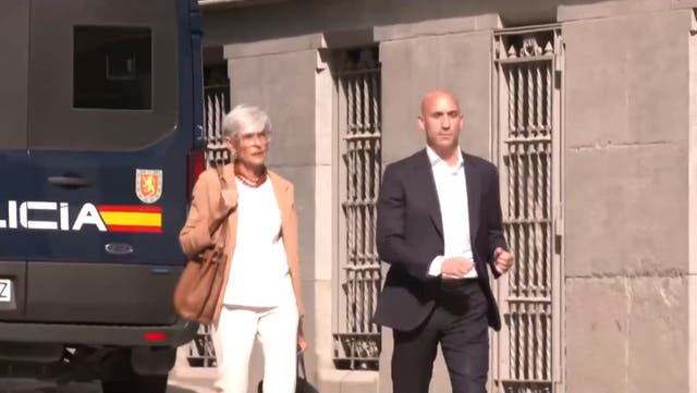 <p>Luis Rubiales arrives at Spanish court over Women’s World Cup kiss.</p>