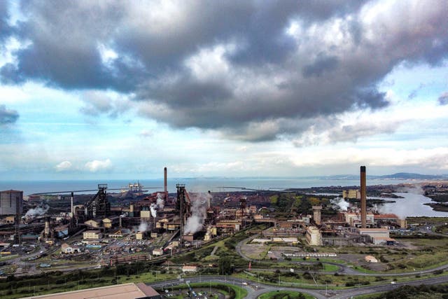 The Port Talbot plant could see up to 3,000 job losses if it switches from producing virgin to recycled steel (Ben Birchall/PA)
