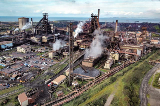 A general view of Tata Steel’s Port Talbot steelworks in south Wales. Around 3,000 jobs are at risk at the site (Ben Birchall/PA)