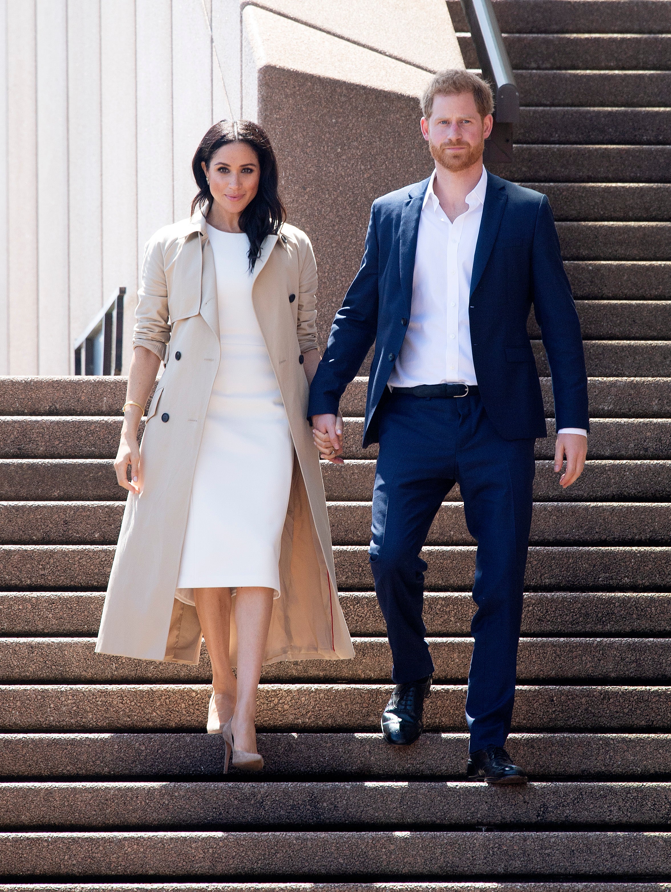 Prince Harry, Duke of Sussex and Meghan, Duchess of Sussex meet and greet the public at the Sydney Opera House on October 16, 2018.