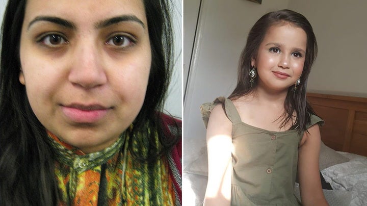 <p>Sara Sharif’s step-mother arrives at Guildford Magistrates charged with murdering her step-daughter</p>