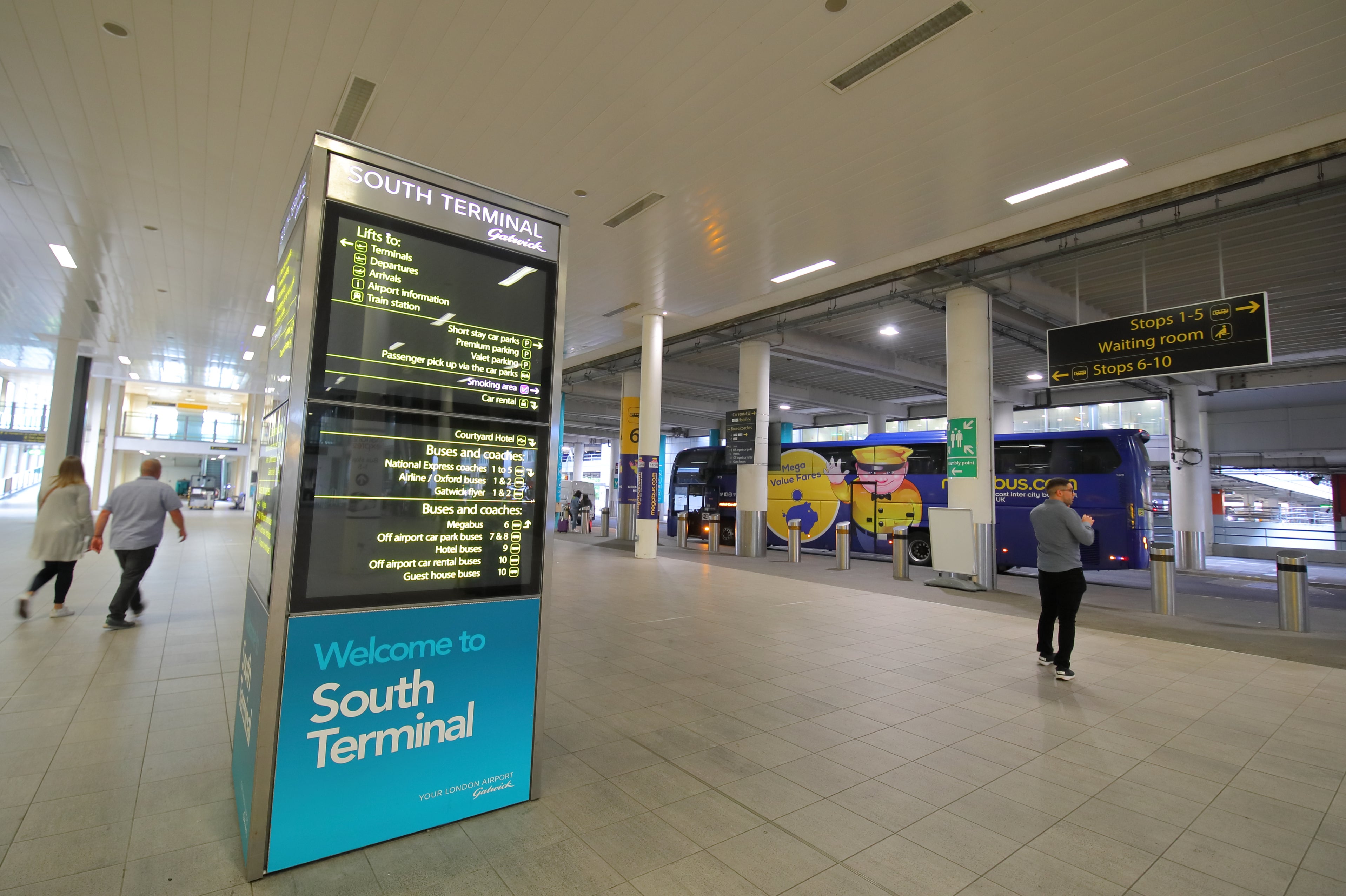 <p>Waiting game: Gatwick airport’s South Terminal</p>
