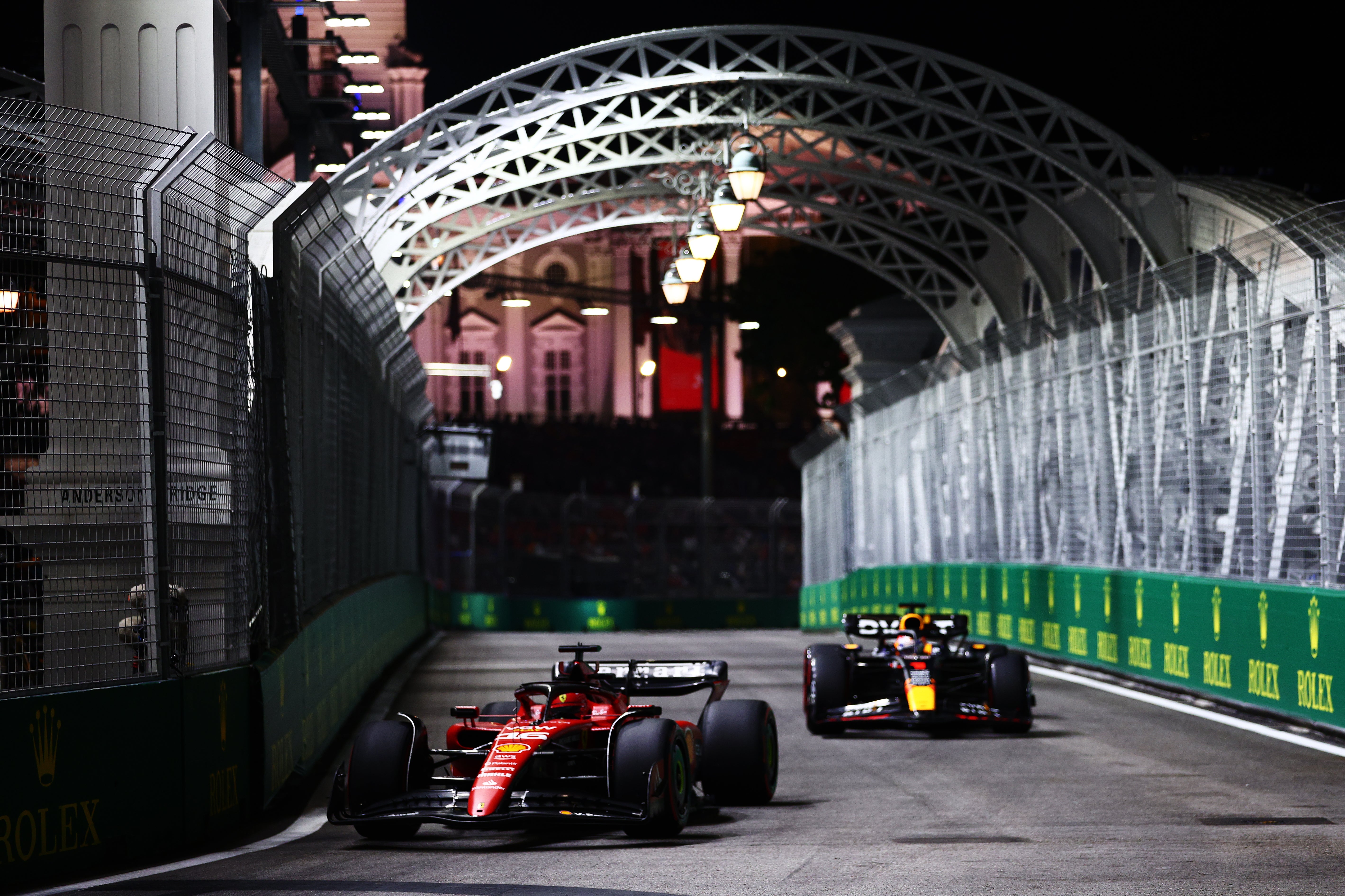 Ferrari were quicker than Red Bull in Friday practice in Singapore
