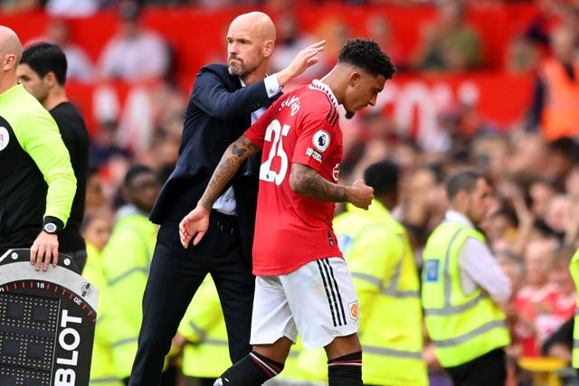 <p>Jadon Sancho has been excluded from Man Utd as Erik ten Hag looks to turn around the culture at the club </p>