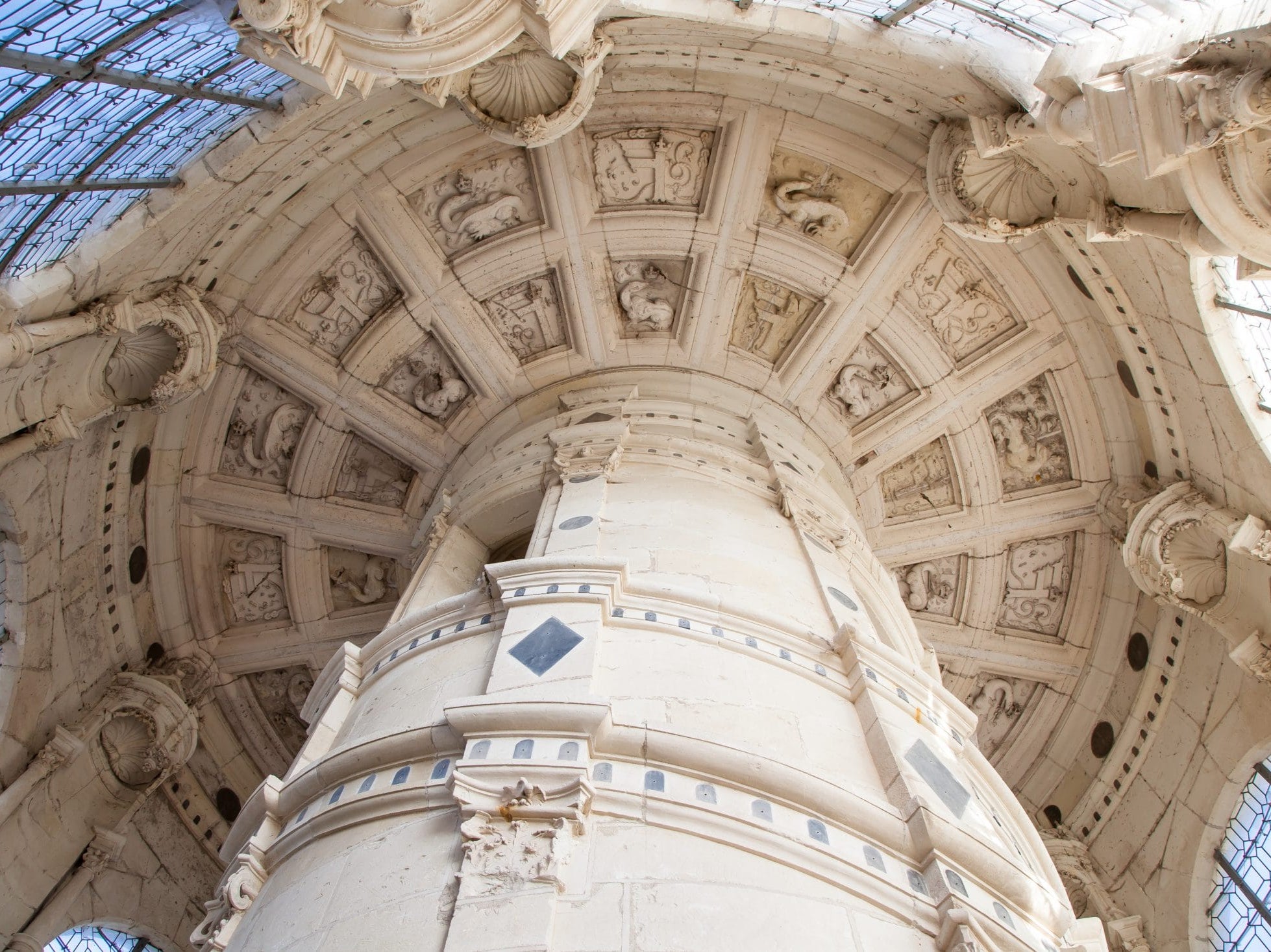 The double-spiral staircase is one of the highlights of Chambord