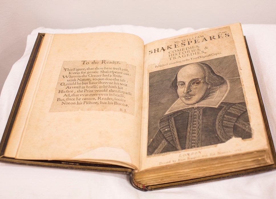A 400-year-old collection of William Shakespeare’s first collected works - including the first publication of Macbeth - is to go on display.