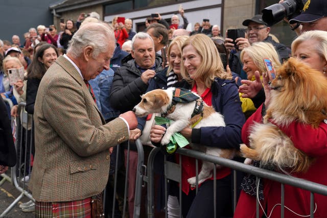 The King visited Kinross in Perthshire on Friday (Andrew Milligan/PA)
