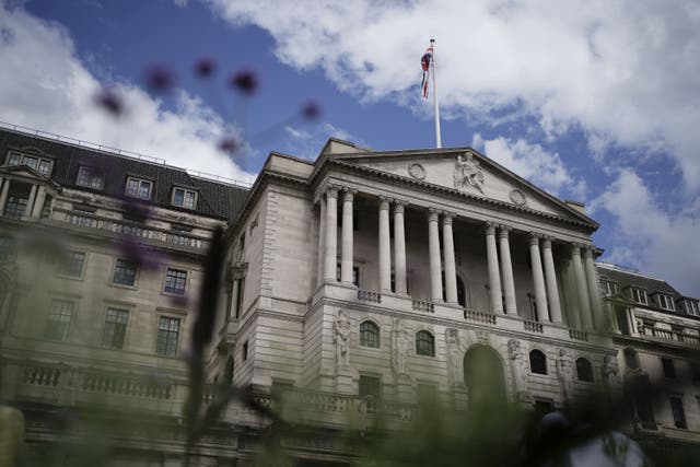 The Bank of England will unveil the new interest rate on Thursday (PA)