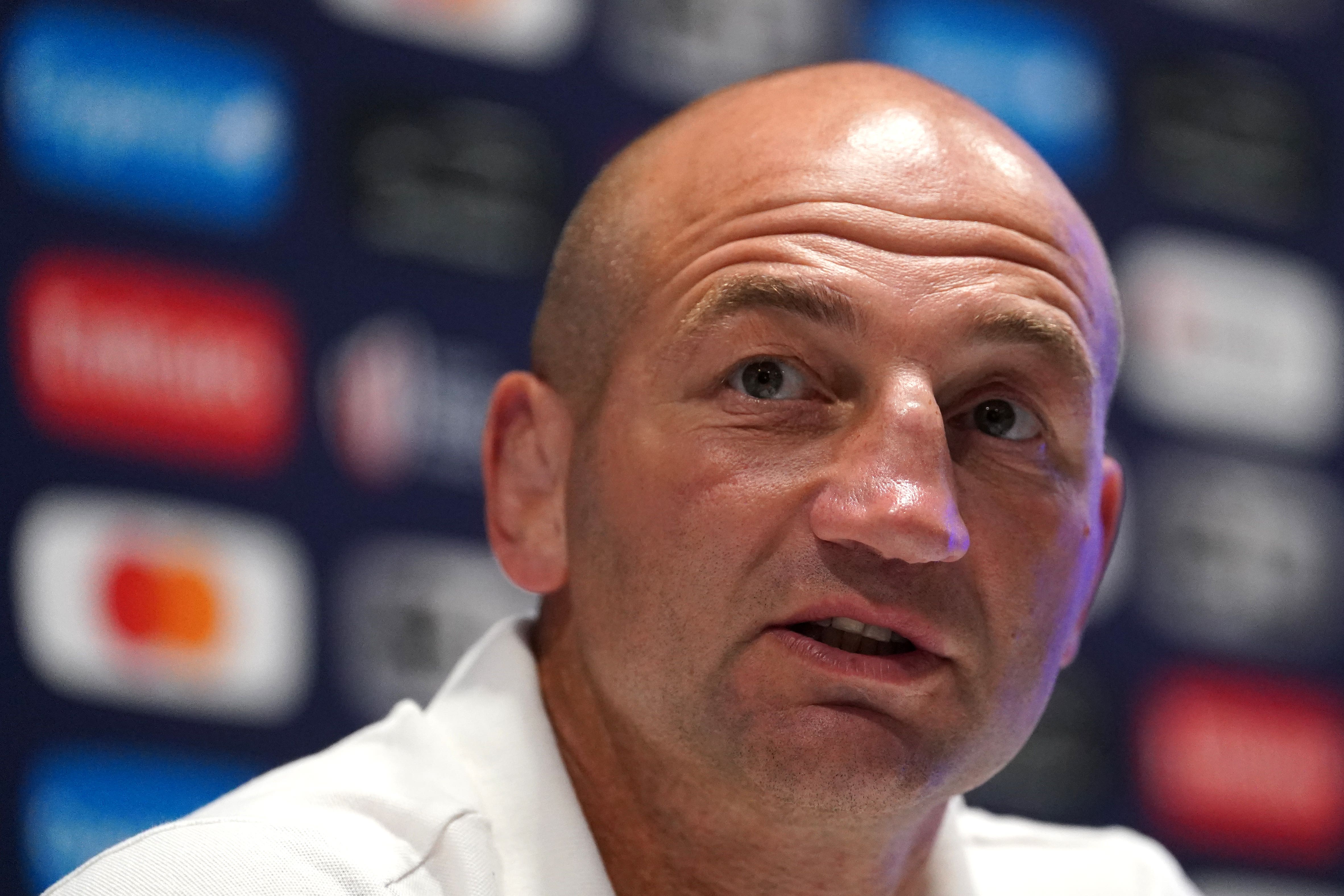 England head coach Steve Borthwick during a press conference at the Mouratoglou Hotel and Resort in Biot, France. Picture date: Friday September 15, 2023.