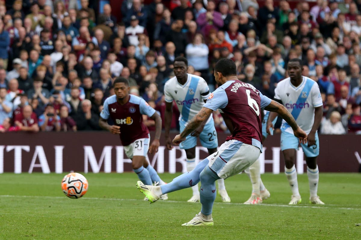 Aston Villa leave it late to beat Crystal Palace as Roy Hodgson misses match