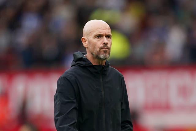 Manchester United manager Erik ten Hag walks off the pitch after the Premier League match at Old Trafford, Manchester. Picture date: Saturday September 16, 2023.