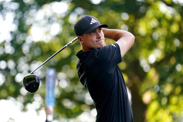 Ludvig Aberg takes a two-shot lead into the final round of the BMW PGA Championship at Wentworth (Zac Goodwin/PA)