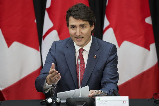 Prime Minister of Canada Justin Trudeau met Sir Keir Starmer on Saturday (Chris Jackson/PA)