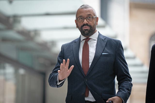 Foreign Secretary James Cleverly was questioned about his recent visit to China (James Manning/PA)