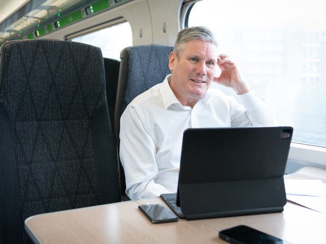 <p>Keir Starmer’s Labour Party is currently 17 points ahead of the Conservatives – quite a buffer</p>