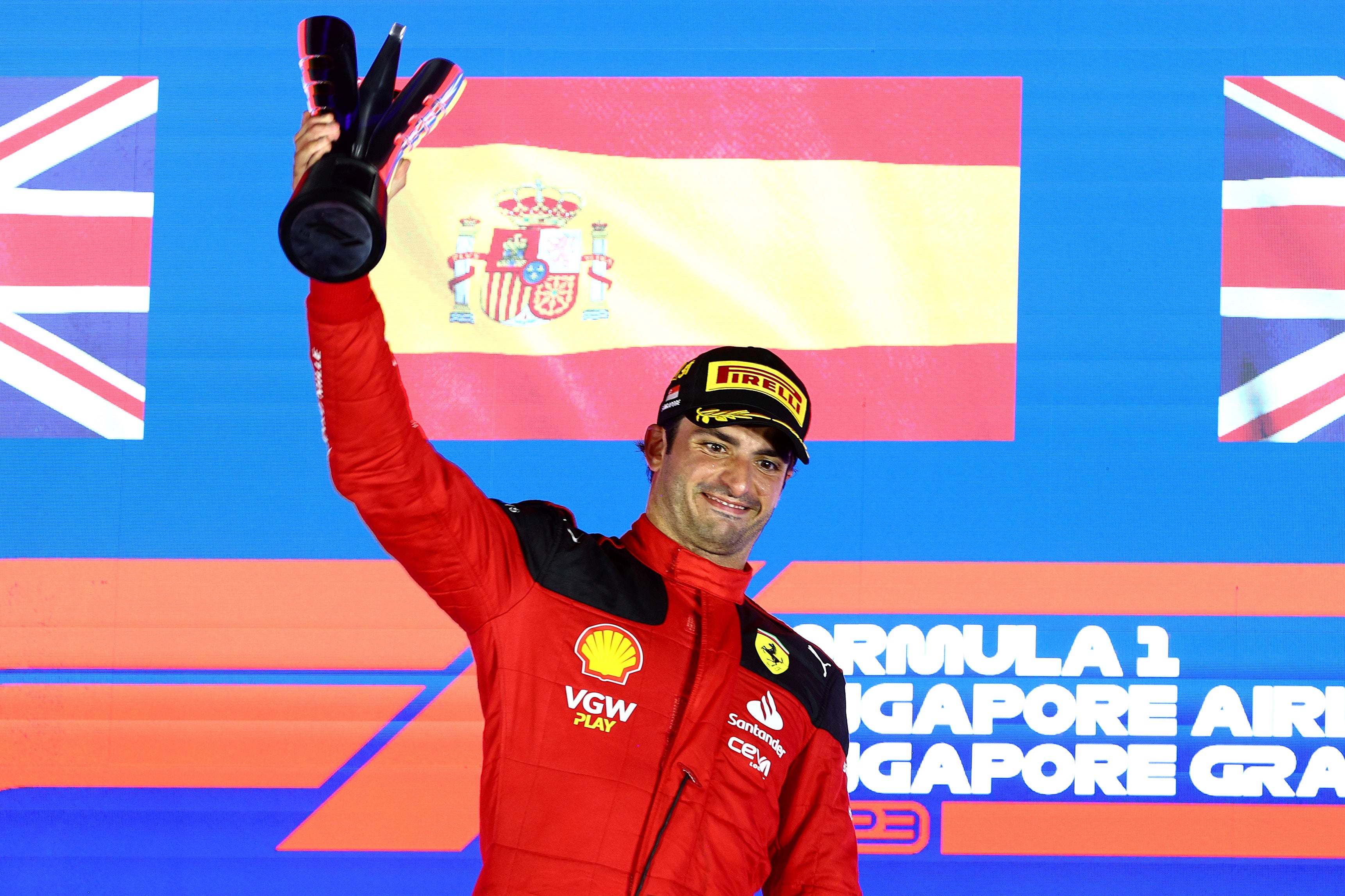 Carlos Sainz claimed his second F1 win with victory in Singapore