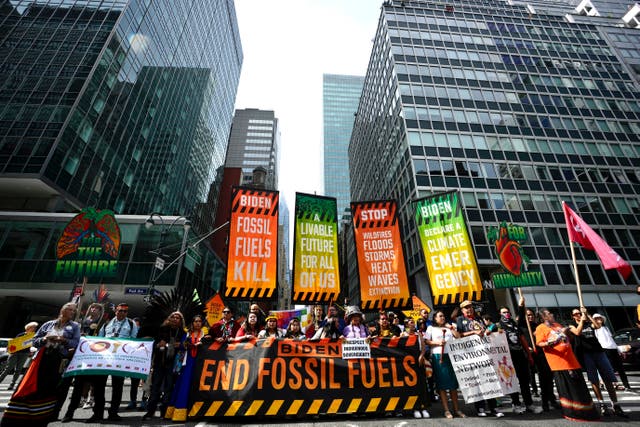 Climate Fossil Fuel Protest